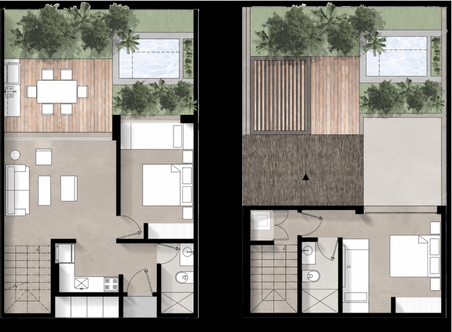 Plano arquitectónico Villa Alura